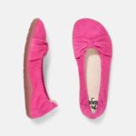 Pink barefoot ballet flats, product photo