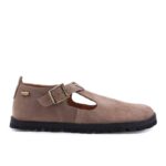 Brown barefoot Mary Jane shoes, product photo