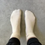 White socks worn indoors